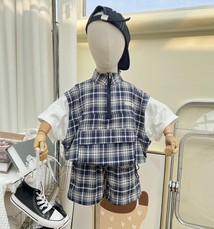 【2点セット】2022春夏新作 子供服  ベビー服  アパレル 半袖  tシャツ+ショットパンツ  男の子