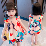【2022年夏新作】韓国子供服　シャツ+ショットパンツ　セットアップ　カラフル　80#-130#