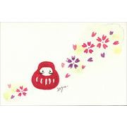 ポストカード marron125「サクラ咲く」水彩画 花