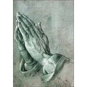 ポストカード アート デューラー「祈りの手」名画 郵便はがき
