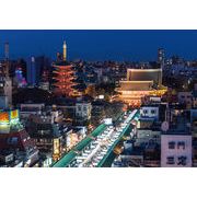 ポストカード カラー写真 日本風景シリーズ「東京 浅草寺」観光地 名所 メッセージカード