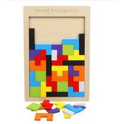 木製 テトリスパズル ジグソーパズル 知育玩具  おもちゃ