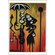ポストカード アート ローザ「雨の下の愛」