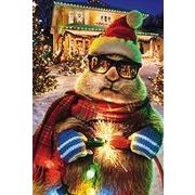 ミニカード クリスマス「大忙しのリスサンタシリーズ」メッセージカード