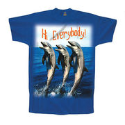 ポストカード サマーカード Tシャツ柄シリーズ「Hi Everybody！」カラー写真 海 暑中見舞い