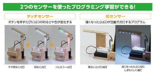 木工プログラミングLEDライト(電池BOX付) 153030