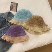 麦わら帽子　帽子　バケットハット　夏新作　UVカット　つば広　日焼け防止　紫外線対策　折りたたみ