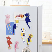 かわいい猫のしっぽ冷蔵庫マグネット、冷蔵庫マグネットコートフック、壁掛けフック