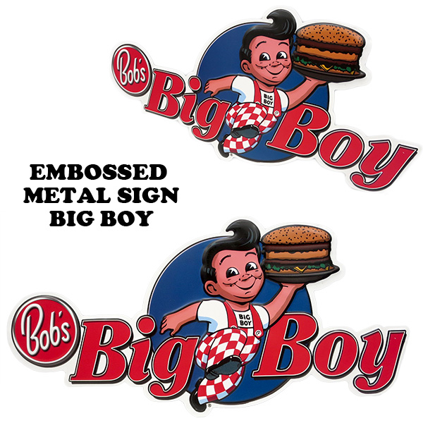 ダイカット エンボス メタルサイン BIG BOY 【ビッグボーイ ダイカット エンボス メタルサイン BIG BOY 【ビッグボーイ