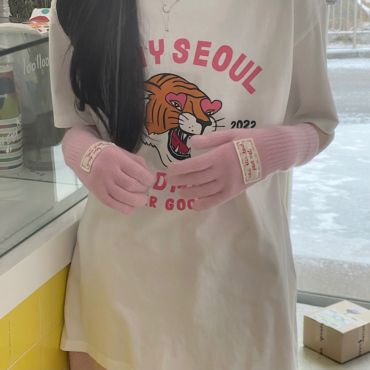 2022夏INS★ファッション　韓国風　ゆったり　プリント　Tシャツ　可愛い動物