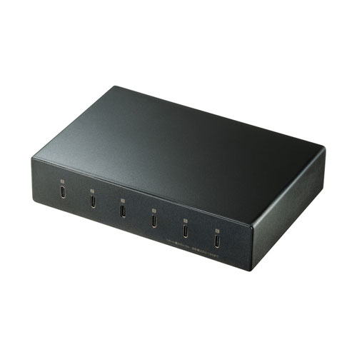 サンワサプライ USB Type-C充電器(6ポート・合計18A・高耐久タイプ) ACA-