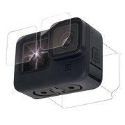 エレコム GoPro HERO9 Black用 保護フィルム ガラスフィルム 親水性 耐衝