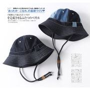 人気！ ハワイ 漁夫帽  帽子 レディース    紫外線対策  ハット  uvカット 日除け帽子 サイズ調整 あご紐