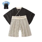赤ちゃん　カバーオール ベビー服 男の子 子供服 袴 ロンパース和服 着物 リボン 七五三 ひなまつり