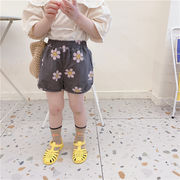 秋新作  韓国子供服  キッズ 女の子 パンツ  可愛い   カジュアル  ゆったり ボトムス 2色