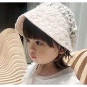 子供帽子　レース　ベビー帽子　キッズ帽子　子供用　ハット　可愛い　きれい　女の子　韓国