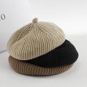 秋冬防寒・大人用ベレー帽・ハット・男女兼用・暖かく・ニット帽・ファッション