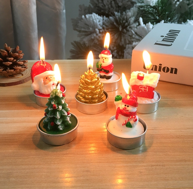クリスマス 北欧 クリスマス飾り卓上キャンドル ローソク 蝋燭  パーティ 　装飾ミニツリー