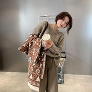 2022秋冬新作   女子用  スカーフ  韓国ファッション  保温  メリヤス  マフラー  5色  175CM