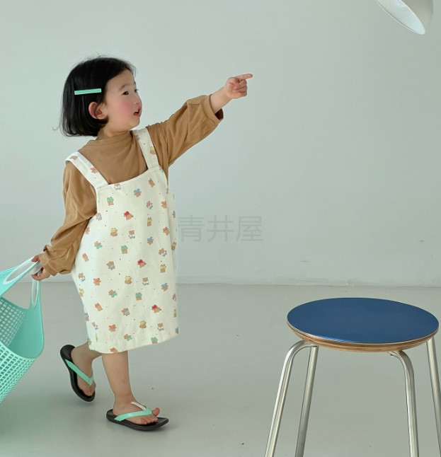 2023夏服新作  韓国子供服  可愛い 子供服  ベビー服 ワンピース ブラウス   韓国風  80-140CM