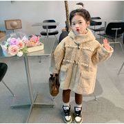 2022秋冬新作  韓国子供服　冬着  レジャー    綿入りコート  かわいい   コート  もふもふ  90-140cm