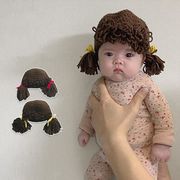 秋冬防寒・子供用毛糸の帽子・3色・キャップ・暖かく・日系帽・ファッション