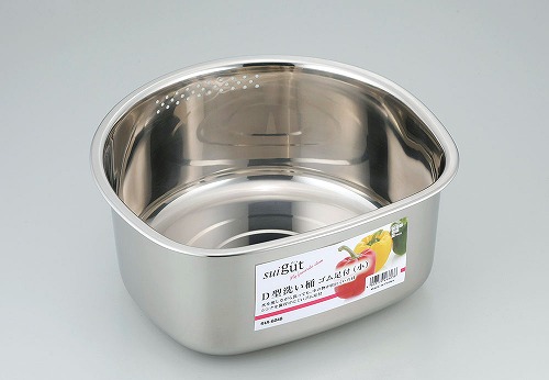和平フレイズ SUIグート Ｄ型洗い桶 ゴム足付 小 SUI-6048