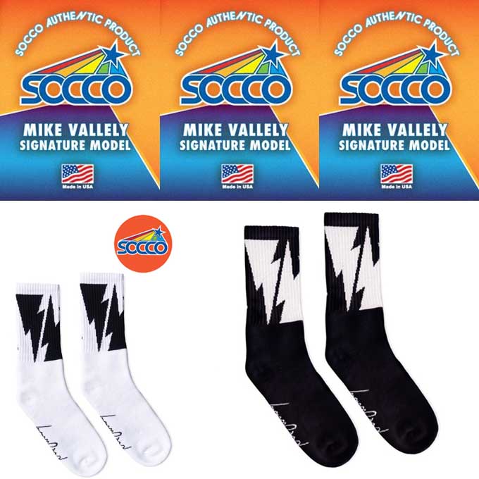 Socco×Mike Vallely Bolt Socks  20672