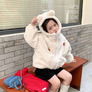 秋冬新作 子供服 韓国子供服キッズ服 可愛い  女の子 フード付きコート  ベビー服  パーカー