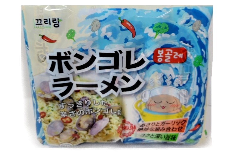 【韓国】 新商品　ボンゴレラーメン　120ｇ　人気　ラーメン　パドチ湯麺　ラーメン