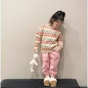 秋冬 韓国子供服 子供服 ニット かわいい セーター長袖 トップス   男女兼用 キッズ服厚手