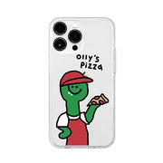 168cm ソフトクリアケース for iPhone 14 Pro Olly's Pizz