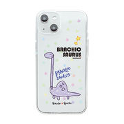 Dparks ソフトクリアケース for iPhone 14 DINO BRACHIOSA