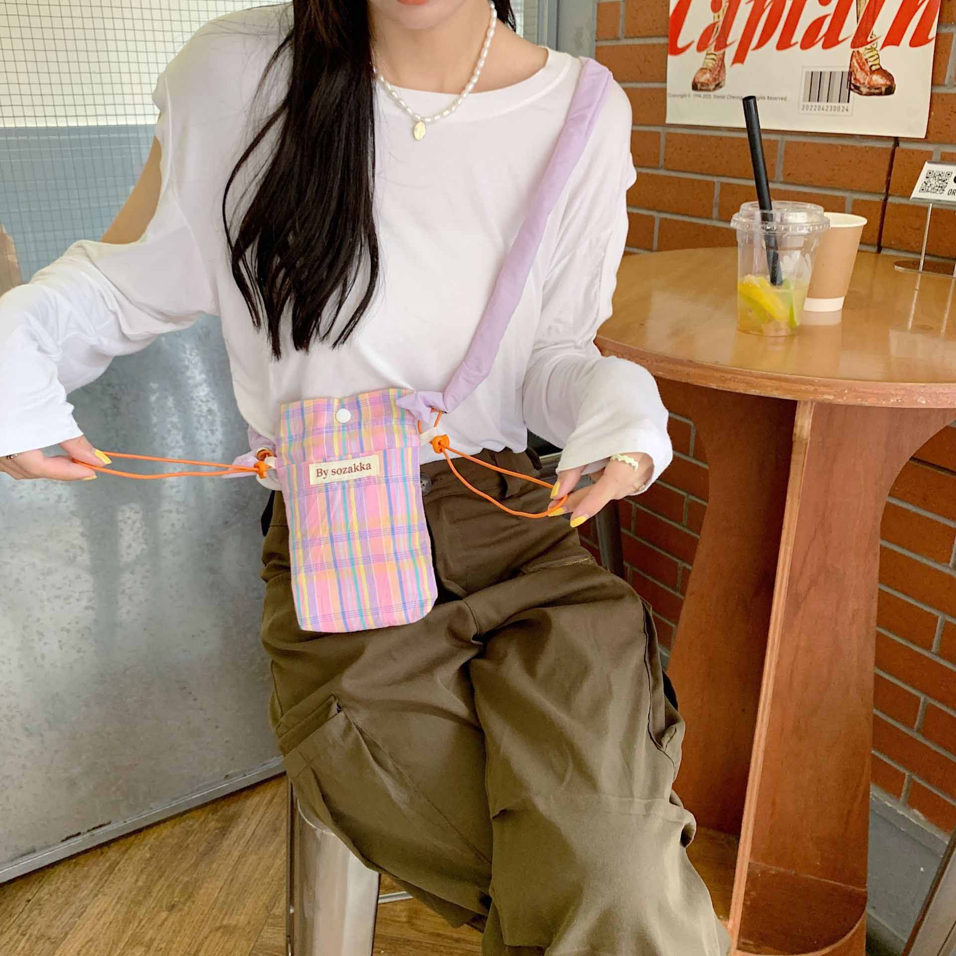 関税送料込♪MSGM/click チェック柄 ミニショルダーバッグ 関税送料込♪MSGM/click チェック柄 ミニショルダーバッグ (MSGM