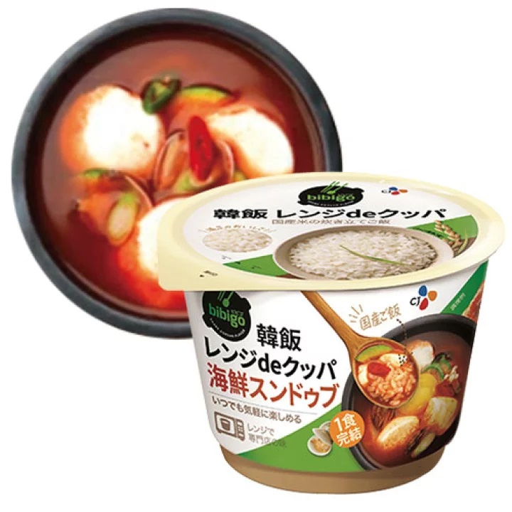 韓国】bibigo 韓飯レンジdeクッパ 海鮮スンドゥブ 173g カップ麺 インスタントカップ麺 スーパーPコ  問屋・仕入れ・卸・卸売の専門【仕入れならNETSEA】