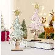 人気 クリスマス用品 クリスマスツリー  木製 部屋飾り チャームクリスマスアクセサリー 3色