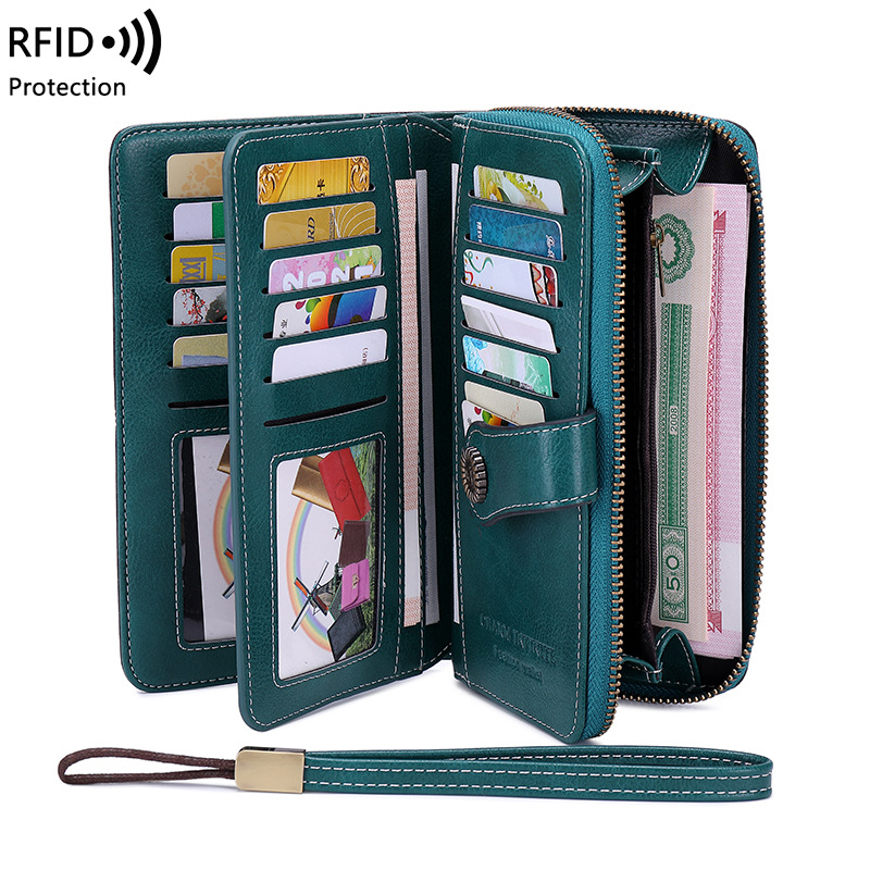 レディース RFIDブロッキング 大容量 長財布 ウォレット