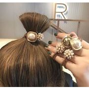 人気レディースヘアアクセサリー子供用 ヘアゴム 髪飾り 真珠  ファッション韓国ヘアアクセサリー2色