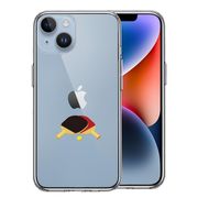iPhone 14 Plus 側面ソフト 背面ハード ハイブリッド クリア ケース 卓球 ラケット