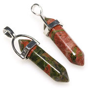 お買い得 ユナカイト ダブルポイント 両剣ポイント ペンダントトップ ペンデュラム