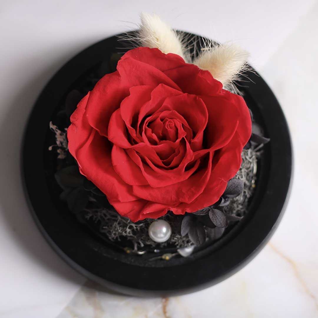 インテリア 薔薇 ガラス ハート ガラスドーム LED オブジェ インテリア 在庫限り】インテリア 薔薇 ガラス ハート ガラスドーム LED