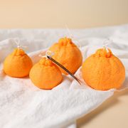 人気 石鹸ローソク アロマキャンドル バスボール素材 レジン枠シリコンモールド 果物型 蜜柑 蝋燭