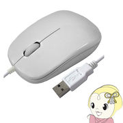 マウス　【メーカー直送】 HIDISC 有線マウス ホワイト レッドLED 3ボタン HDM-2106WH