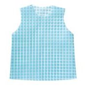 【ATC】衣装ベースシャツ幼児用ギンガムチェック水色 15092