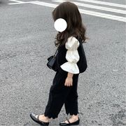 【2023春新作】韓国風子供服 ベビー服 キッズ 女の子 長袖シャツORベストボトムス セットアップ