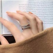 2023新作  INS S925  指輪   韓国風 リング   レトロ    ファッション  デザイン感  アクセサリー