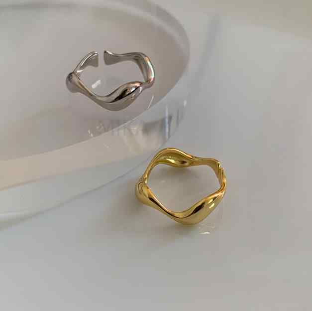 INS 2023新作   S925  指輪 幾何学  韓国風 リング   レトロ   ファッション  デザイン感  アクセサリー