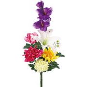 【造花】デザインカラー仏花ブッシュＬＬ　ミックス　ＦＰ－０９７７ＭＩＸ