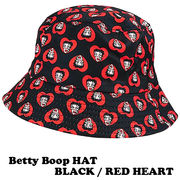 ベティブープ ハット BLACK / RED HEART