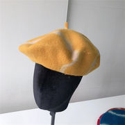 スリム 気質 学院風 肌にやさしい トレンド 保温 画家帽 カジュアル 秋冬 帽子